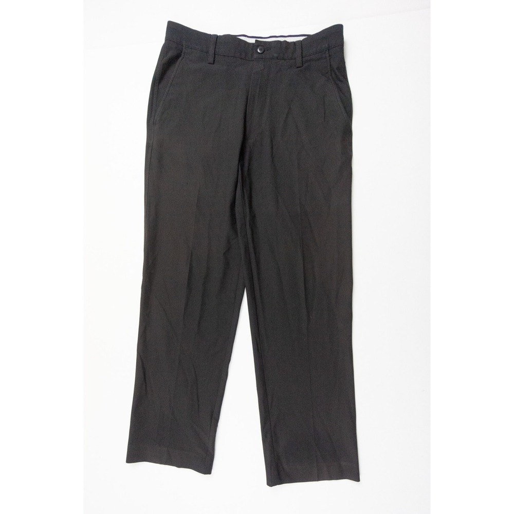 Footjoy Pants Mens 30x30 Black Chino Golf Flat Front Stretch Straight Leg Adult